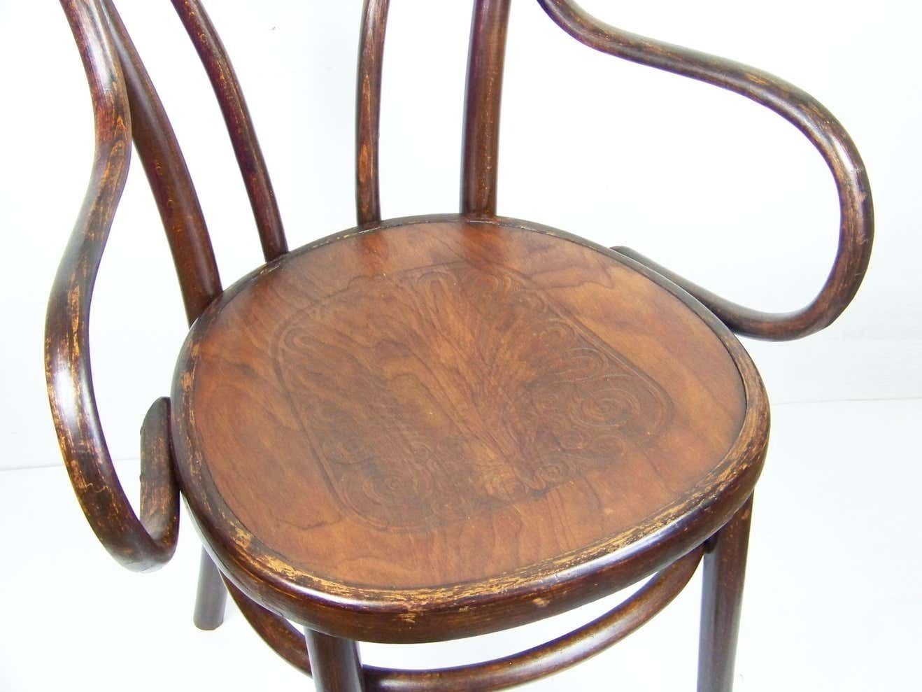 Armchair Thonet Nr.18, 1900s, Antique photo Furniture
