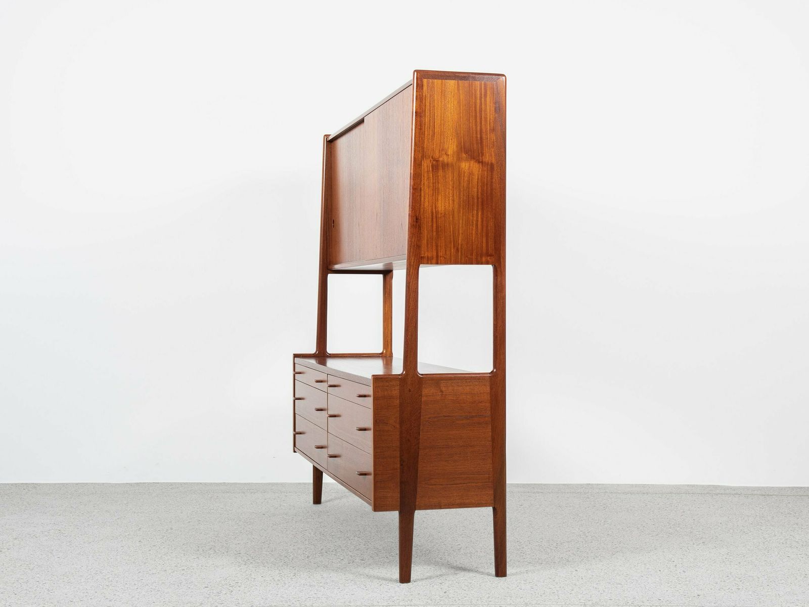 Midcentury Danish Double Sideboard Ry 20 In Teak By Hans Wegner For Ry Møbler photo for sale