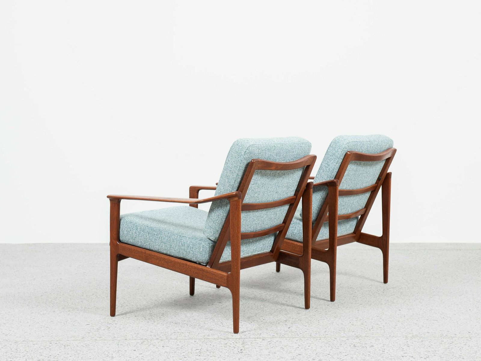 Midcentury Danish Sofa Set In Teak By Ib Kofod Larsen   With New Fabric photo 11280.0