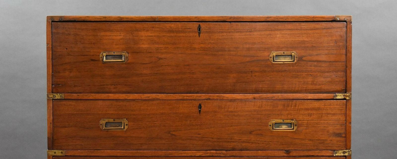 Victorian Teak Secretaire Chest photo for sale