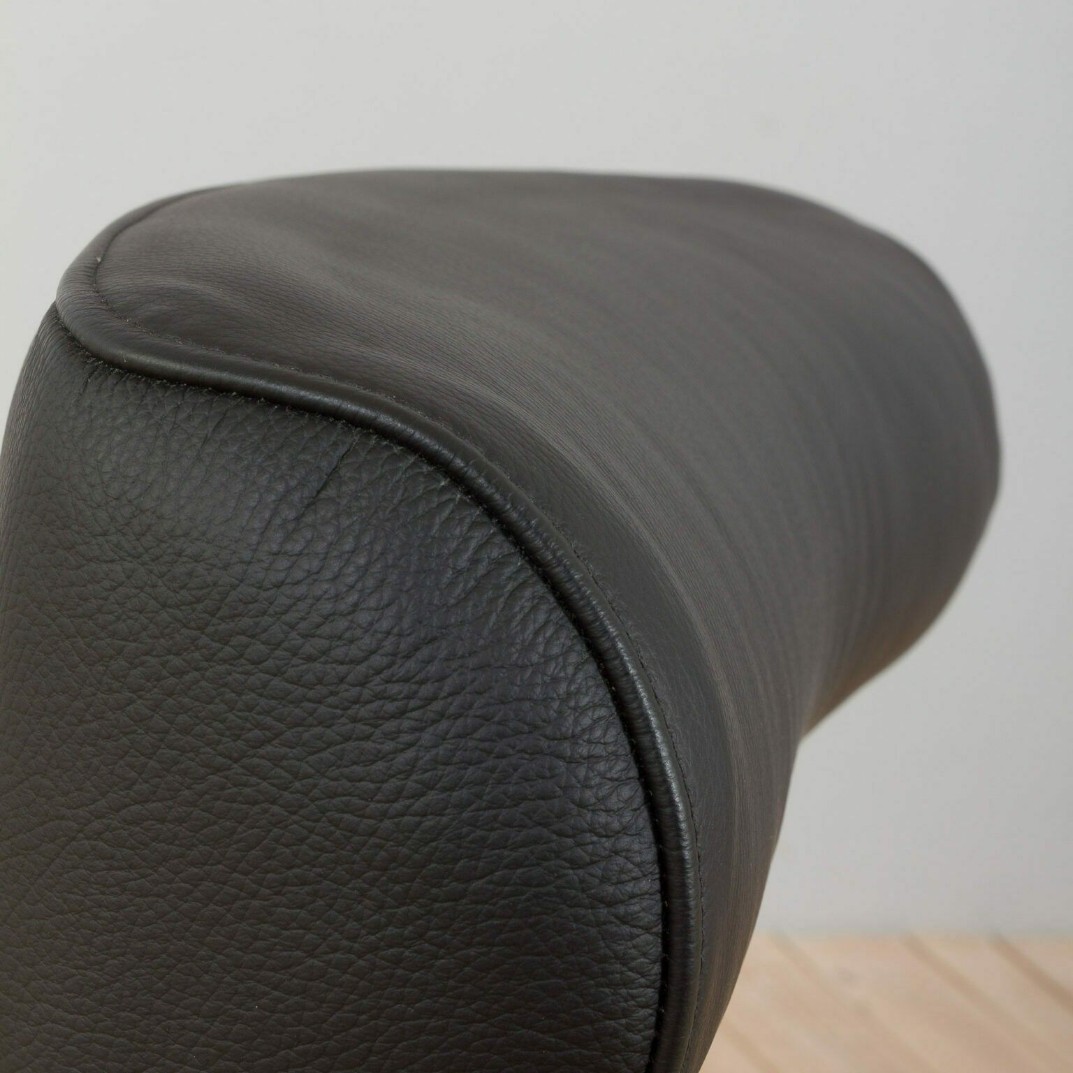 photo buy Pair Of Skipper Danish Mid Century Recliner Black Leather Lounge Chairs, 1980s