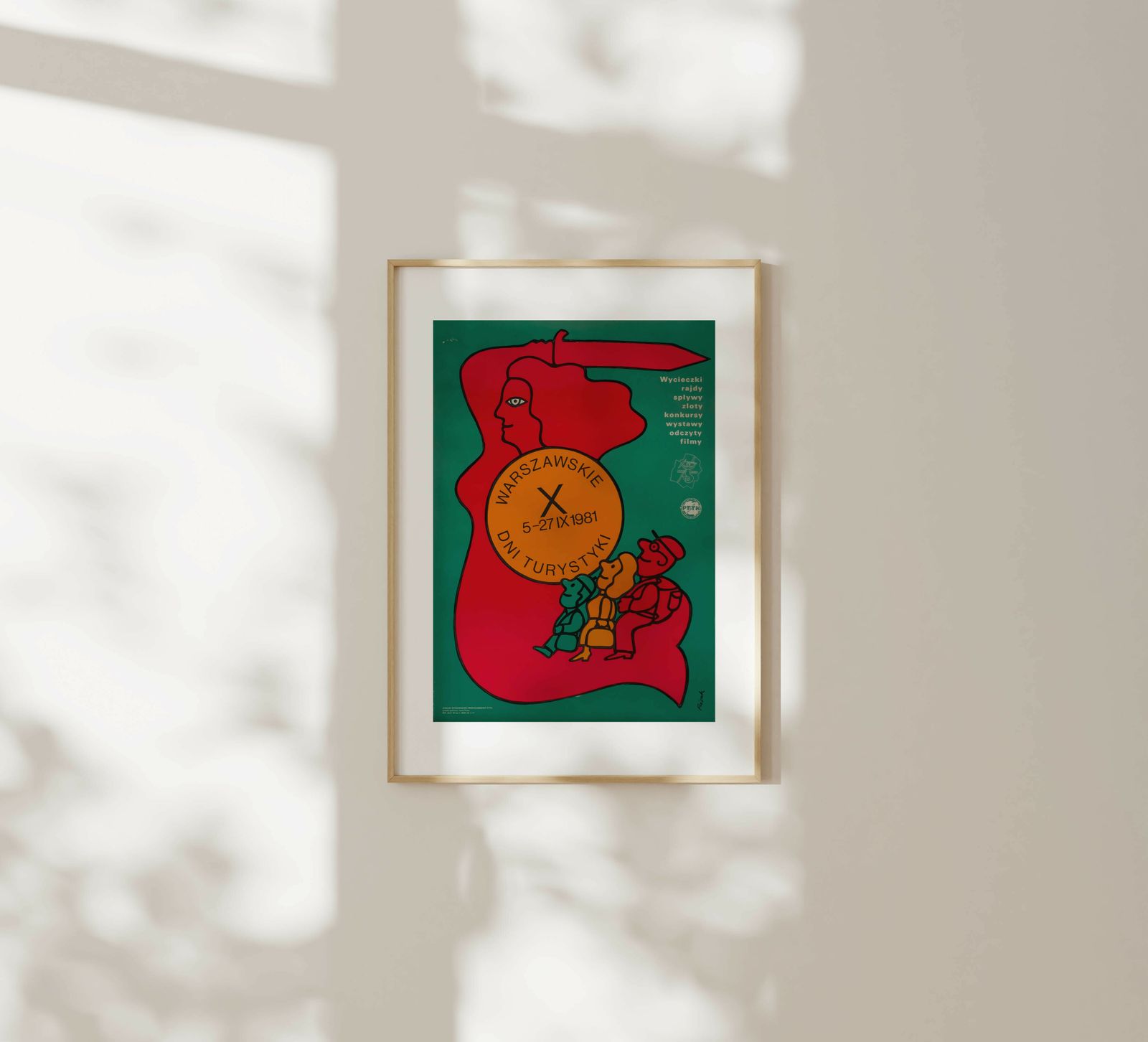 Warsaw Tourism Days   Original Poland Poster | 1981 photo furniture