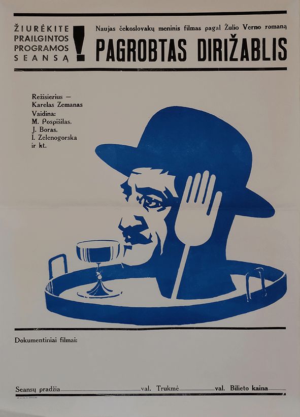 Abducted Airship   Original Soviet Lithuanian Poster | 1968