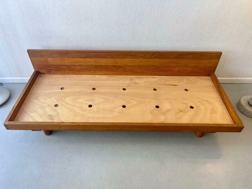 10634.0 French Elm Daybed / Bench L09 By Pierre Chapo, France 1960 photo