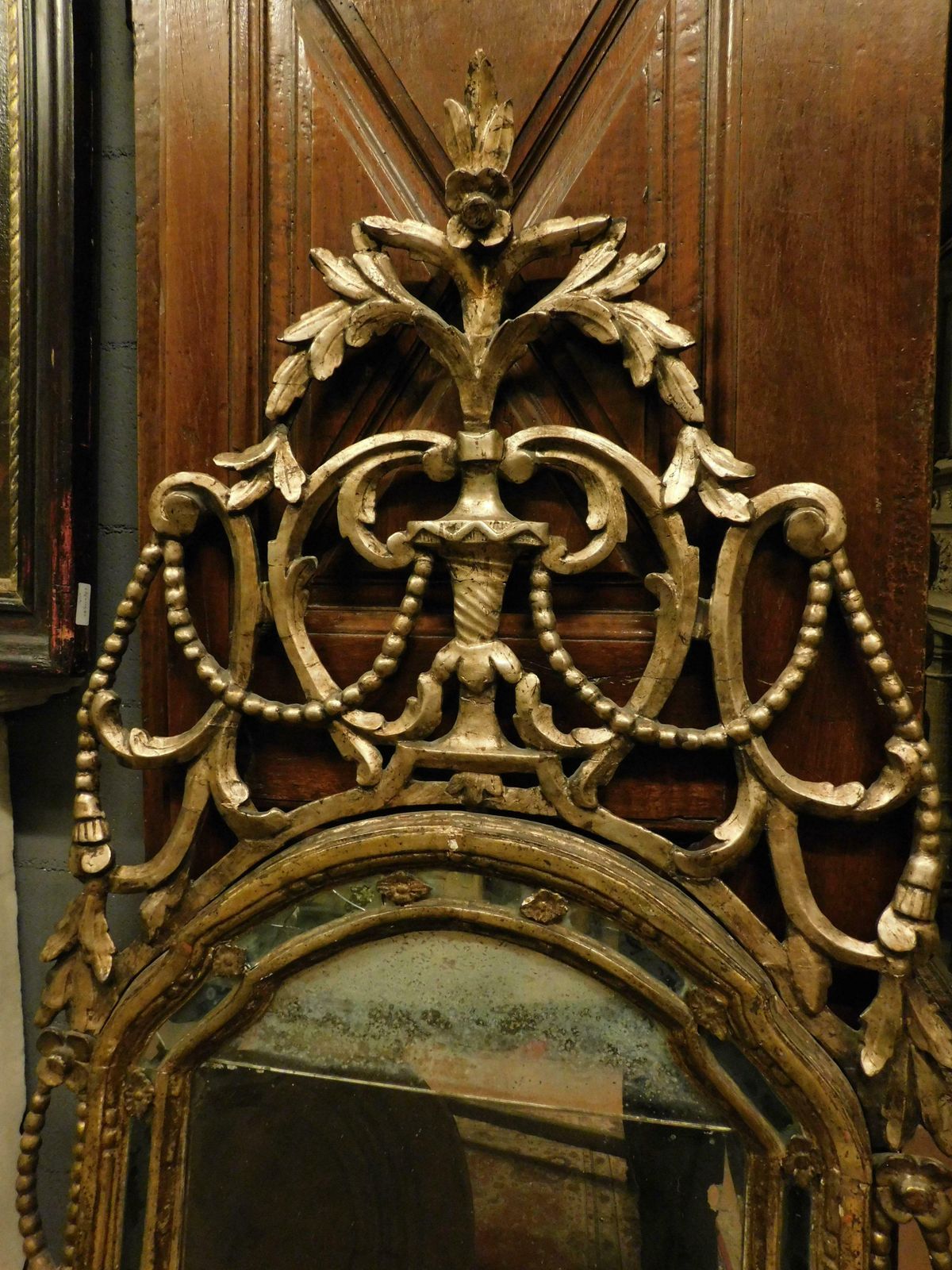 Set Of 2 Fireplace Mirrors, Similar In Gilded Wood And Richly Carved, Italy photo Home Decor
