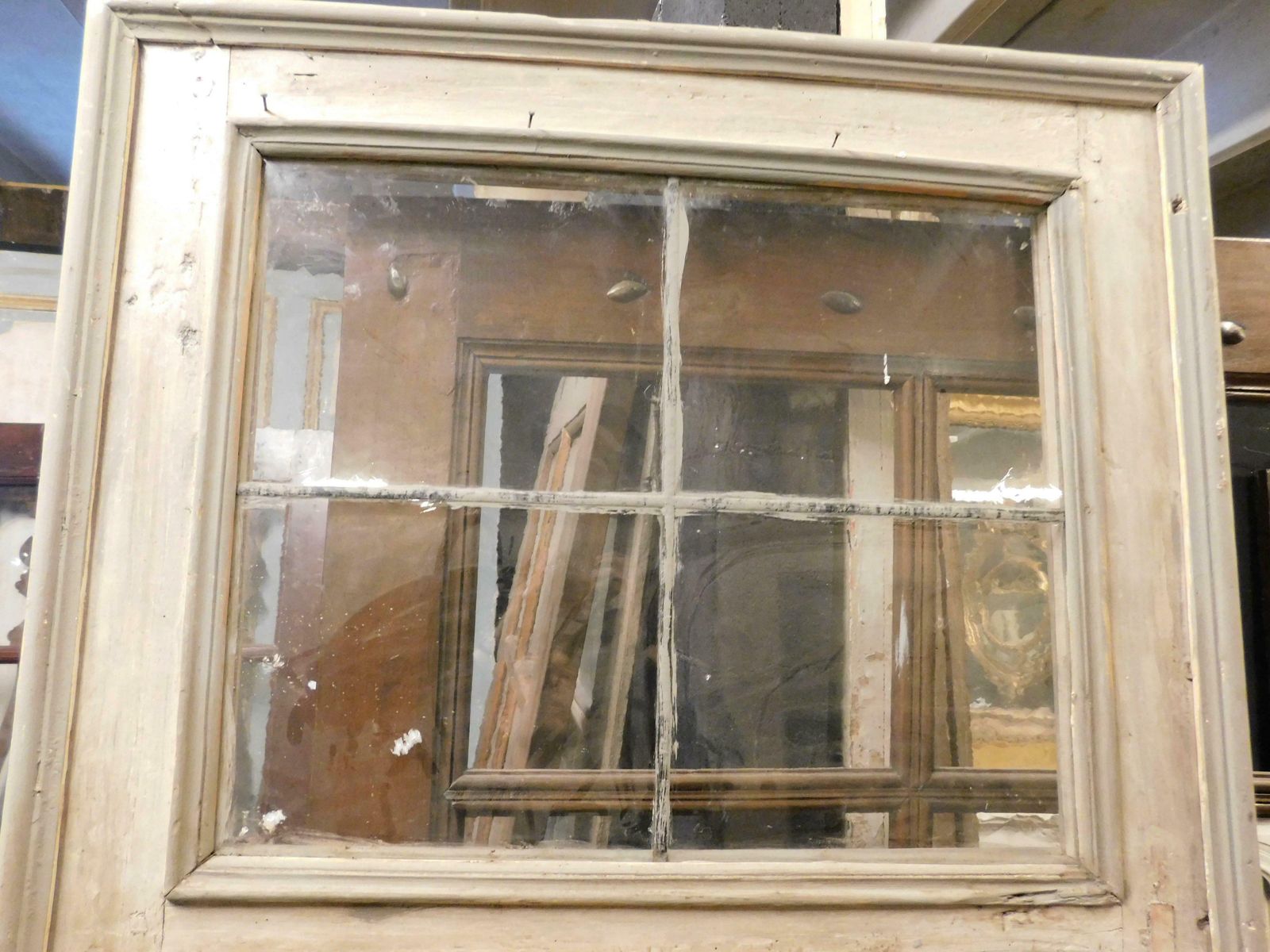 Interior Door With Decorated Panels And Glass, Italy photo buy