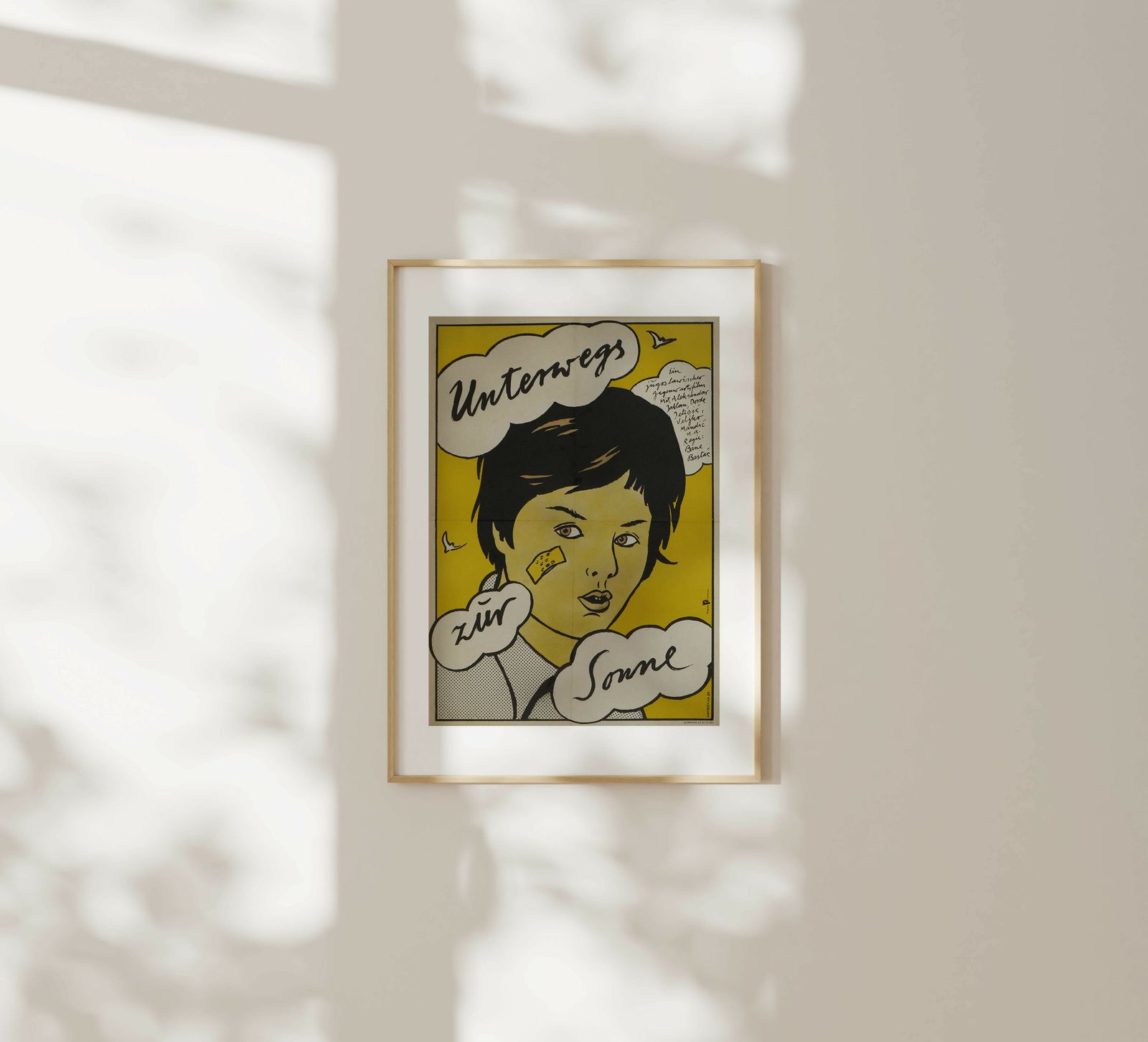On The Road To Sonne   Original East Germany Poster | 1984 photo furniture