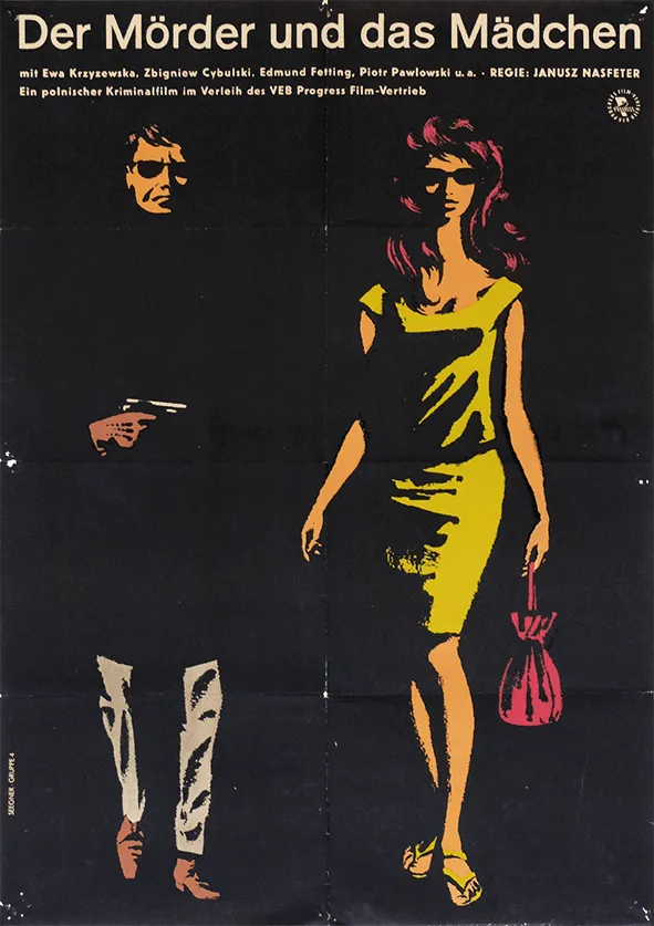 The Killer & The Girl   Original East Germany Poster | 1970s