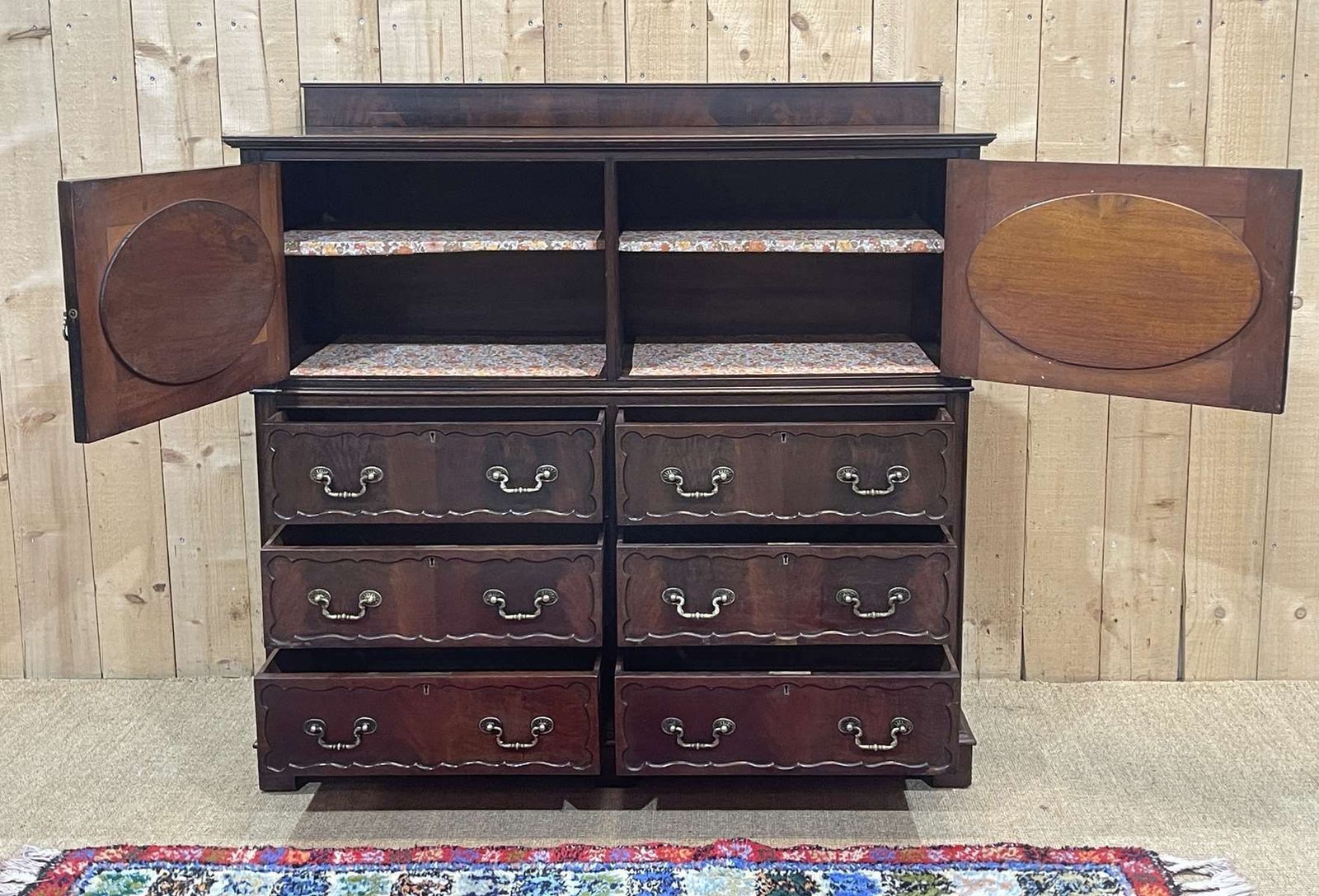 English Mahogany Chest Of Drawers From The 1950s photo furniture