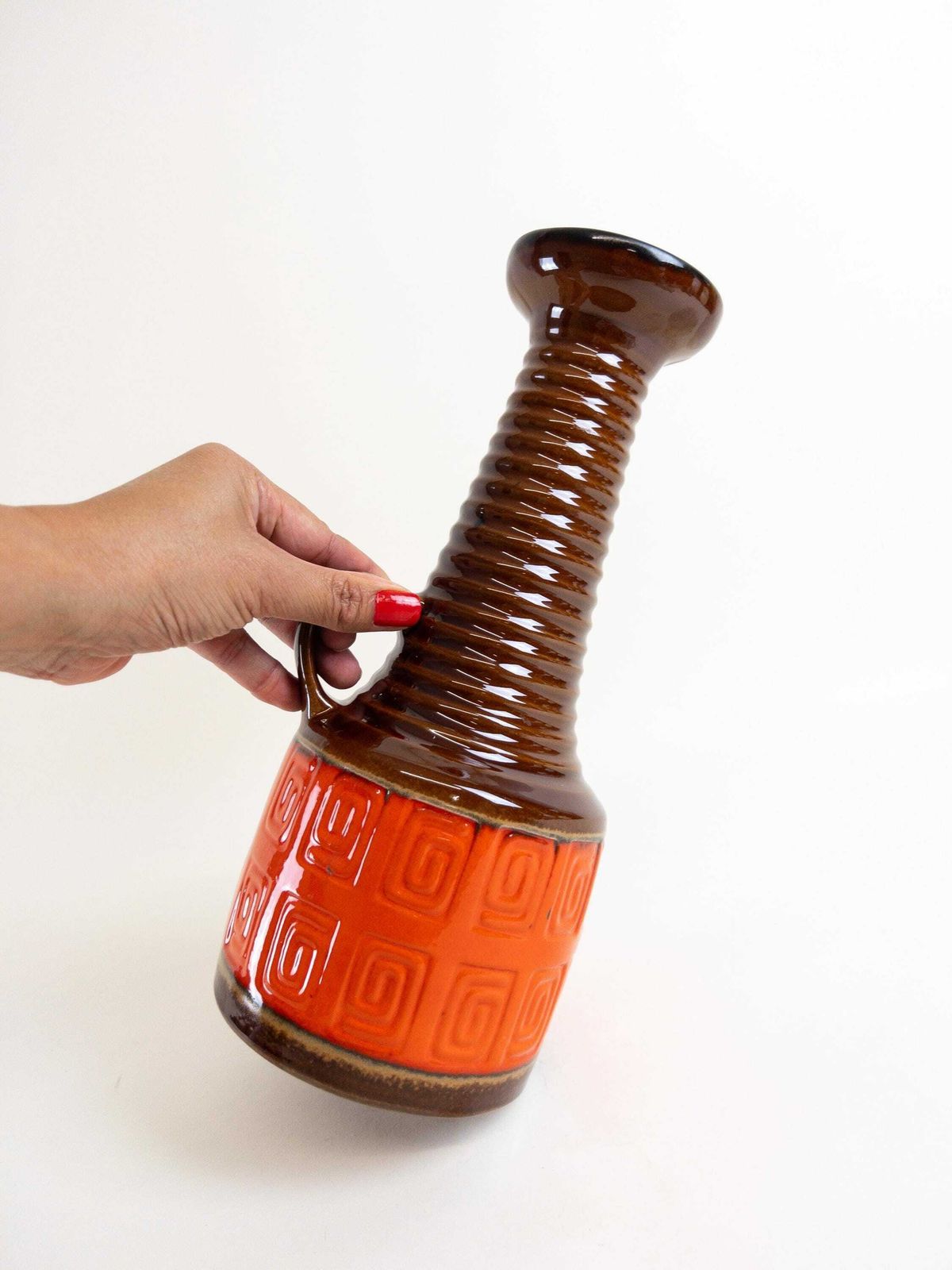 Simon Peter Gerz Ceramic Vase   West German Pottery   Rare Sp Gerz Vase Form 803 28 photo furniture