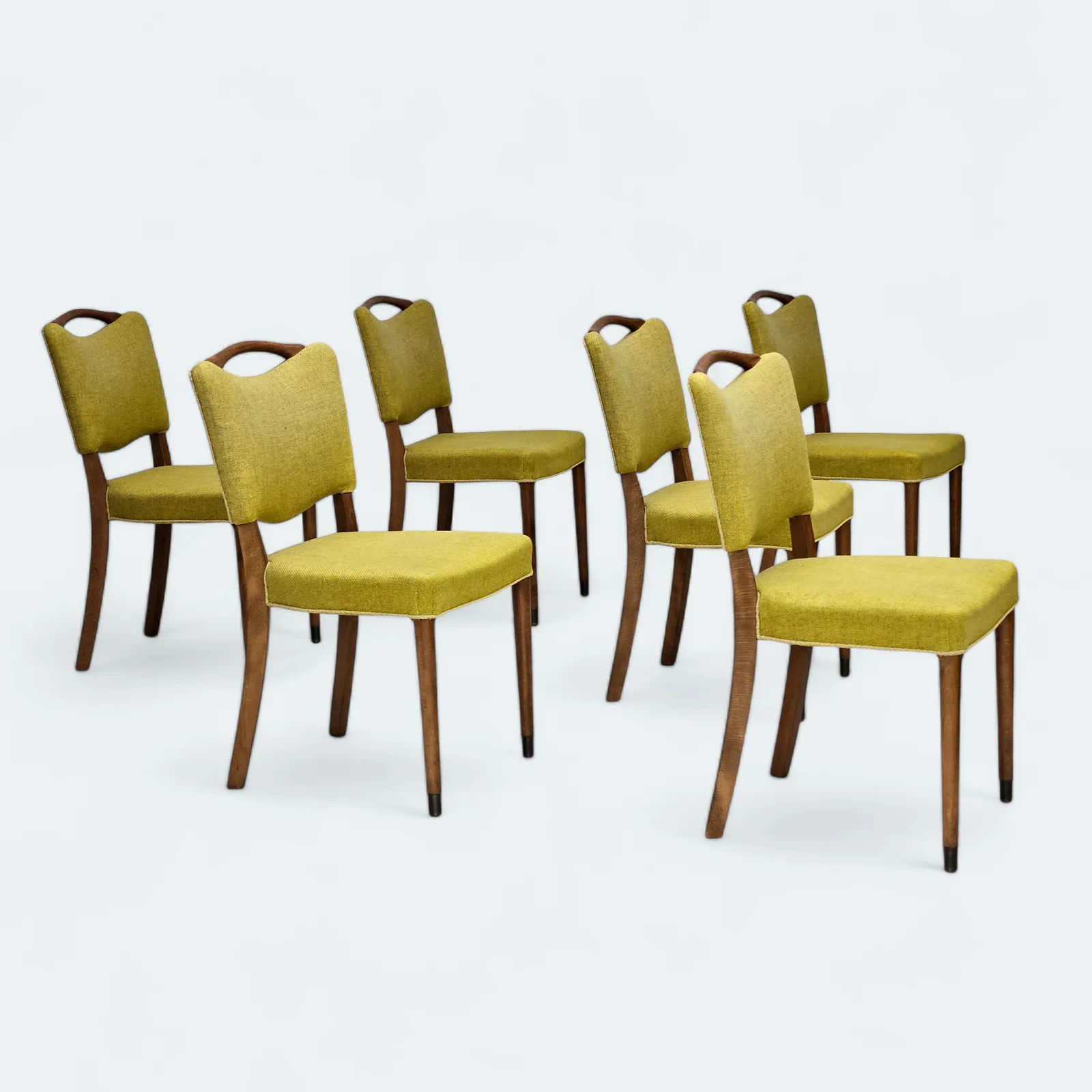 1970s, Set Of 6 Danish Dining Chairs By Slagelse Møbelværk, Original Condition.
