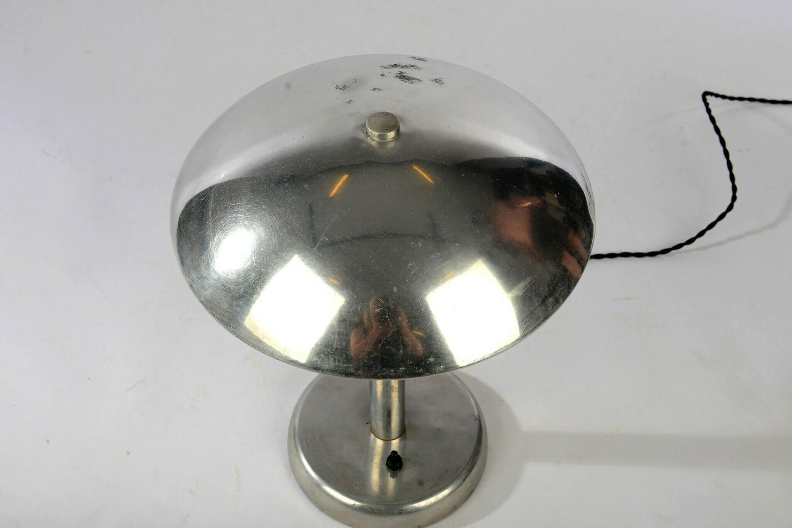 Bauhaus Functionalist Table Lamp, 1930's, Art Deco Lamp, Vintage Lamp, photo 449.0