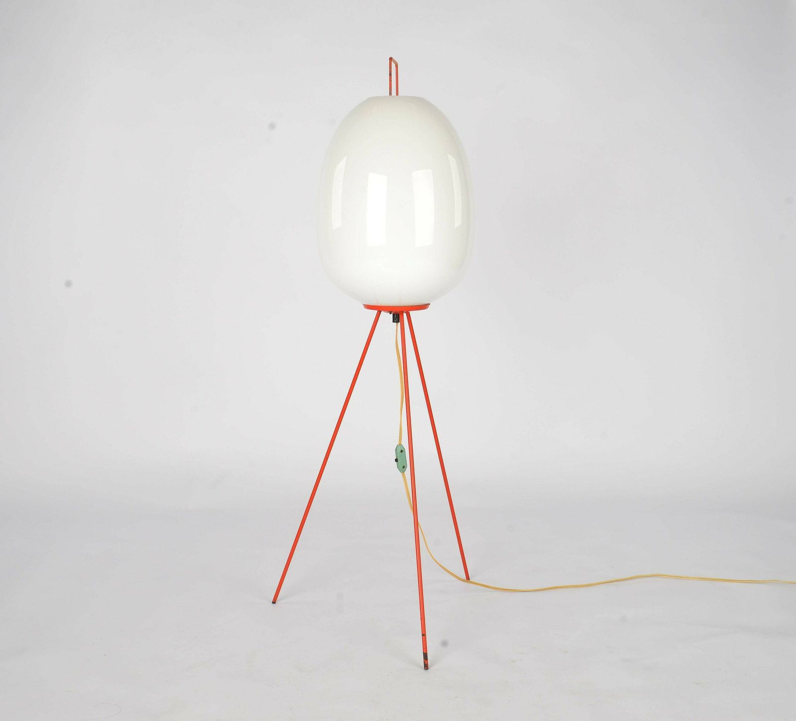 Mid Century Modern 60s Floor Lamp By Josef Hurka For Napako – Opaline Glass, Nogy Noguchi Style, Space Age Lamp photo furniture