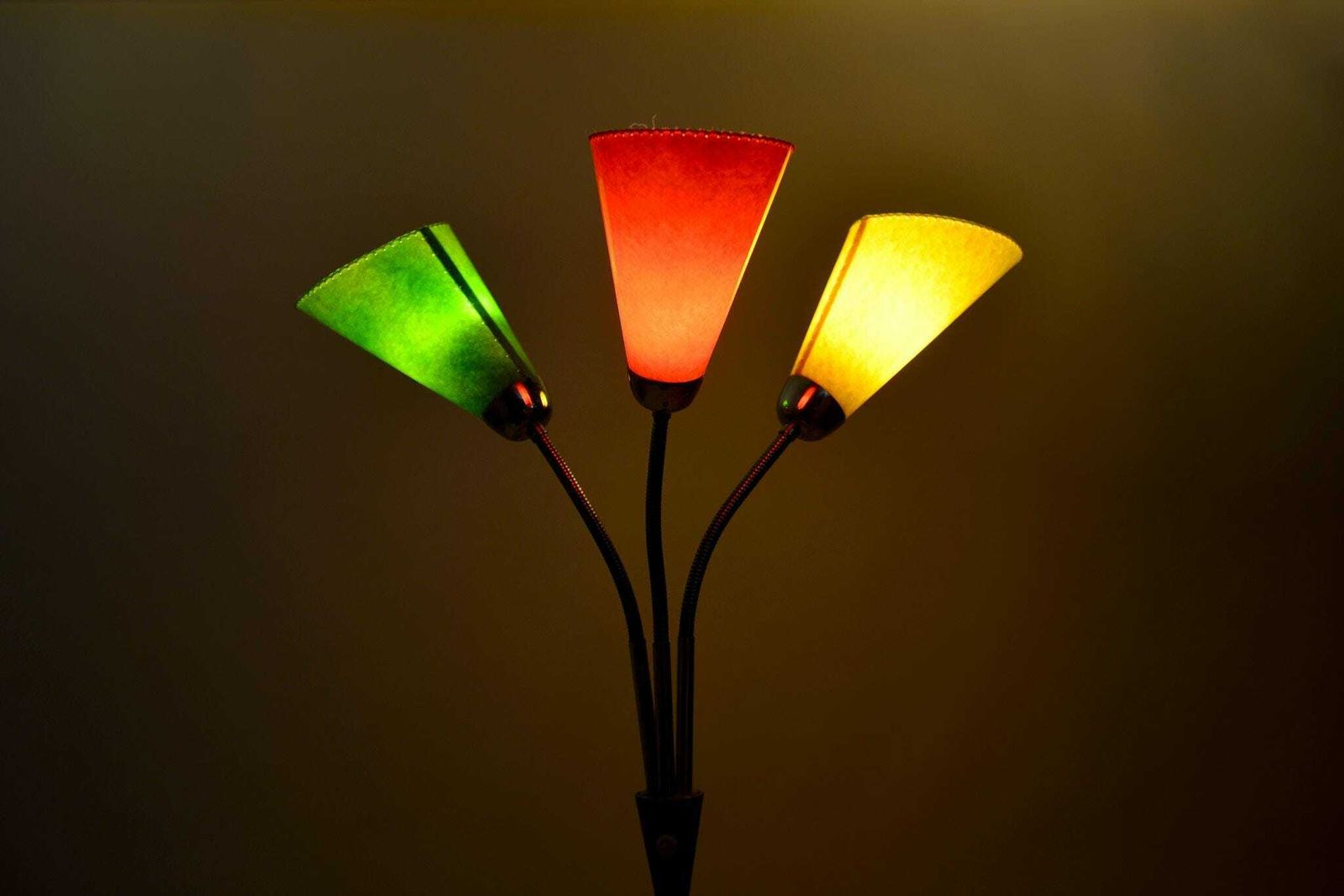 Mid Century Modern Multicolored Goosenecks Floor Lamp By Lidokov In The 1960s, Space Age Floor Lamp photo for sale