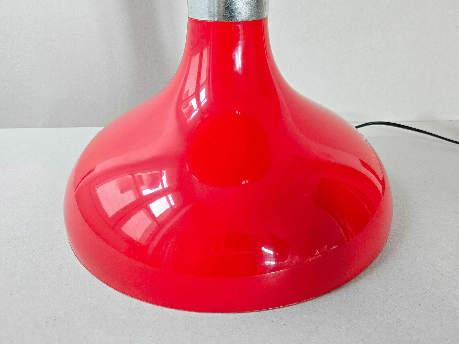 Floor Lamp Diabolo Vintage 1960 Space Plastic Red 60s 1960s photo for sale