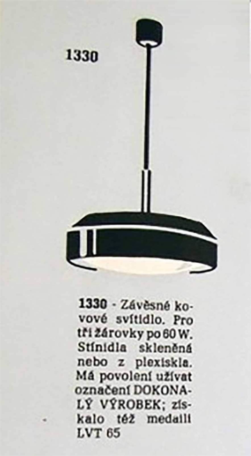 Mid Century Modern Chandelier Napako 1330 By Josef Hurka 1960's, Mid Century Chandelier Glass. Ceiling Light, Retro Lighting. photo vintage