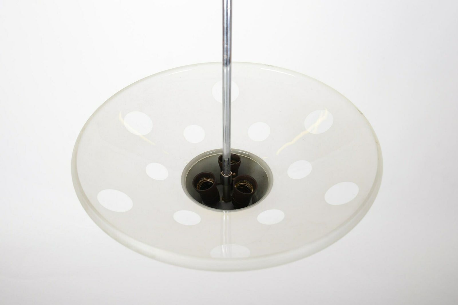 Mid Century Modern Chandelier By Napako, Mid Century Chandelier Glass. Ceiling Light, Retro Lighting. photo Lighting
