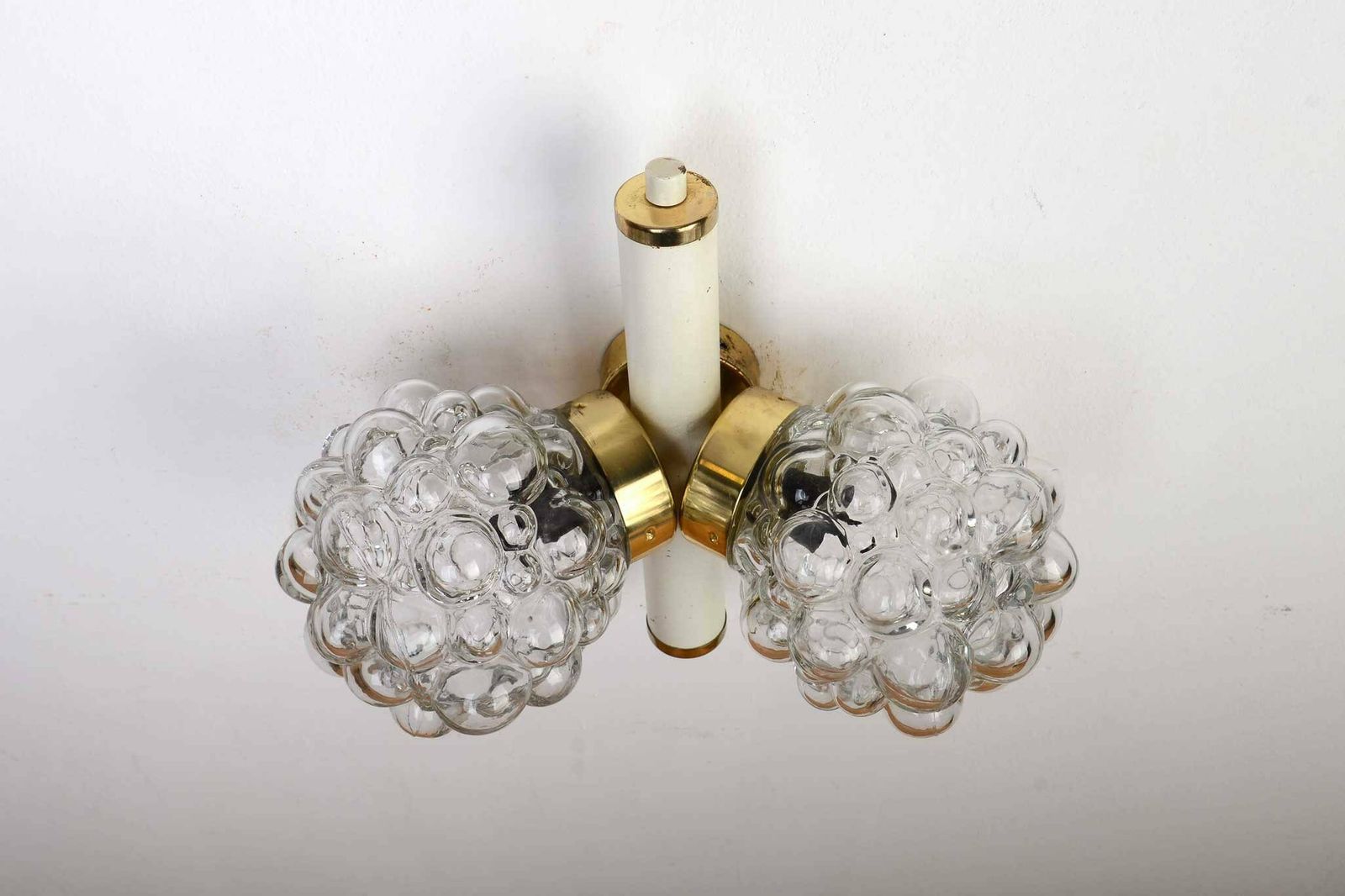 Mid Century Light From Kamenický šenov, Brutalist Mid Century Light, Bubble Glass Light By Helena Tynell photo furniture