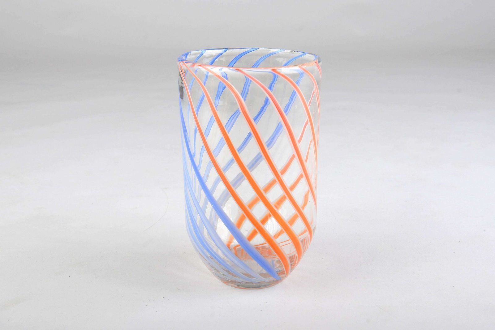 Bohemian Vase By Frantisek Spinar Skrdlovice 1970s, Czech Sklo Modern Art Glass Design, Designer Czech Glass Vase