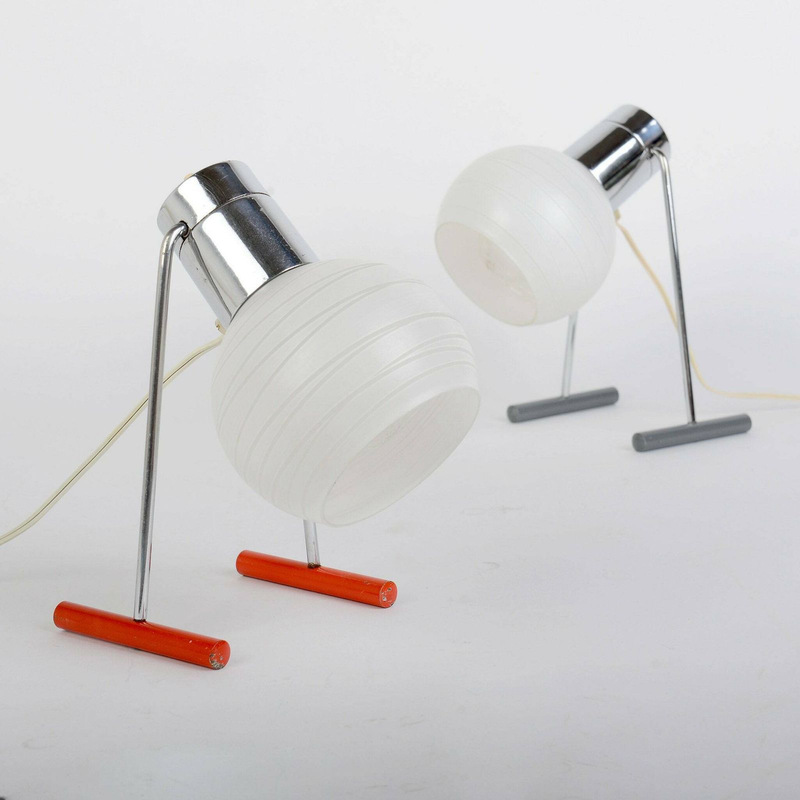 Mid Century Modern Lamps, 1960s, Vintage Lamps, Atomic Lighting, Pair Of Vintage Lamps