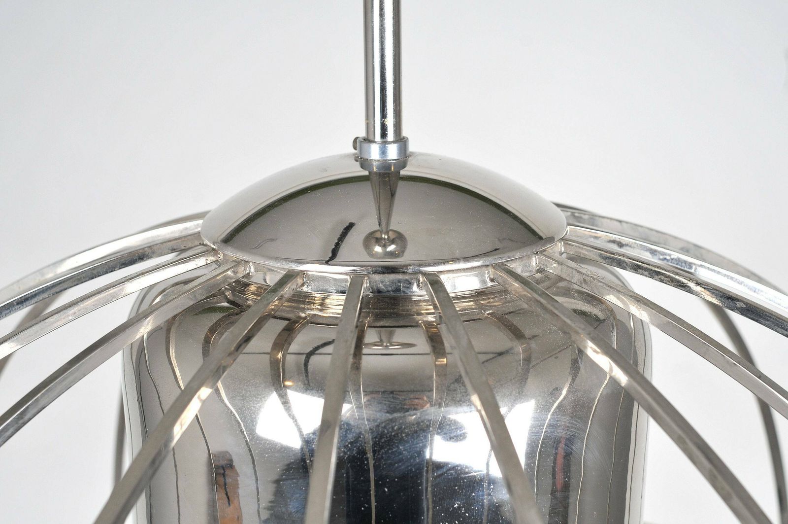 Mid Century Chandelier, Mid Century Glass Chandelier. Ceiling Light, Retro Lighting photo 418.0