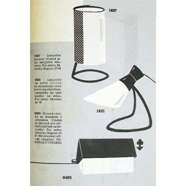 Mid Century Modern Lamp Napako 0405 By Josef Hurka, Mid Century Modern Vintage Atomic Lighting Charlotte Perriand Style photo 178.0
