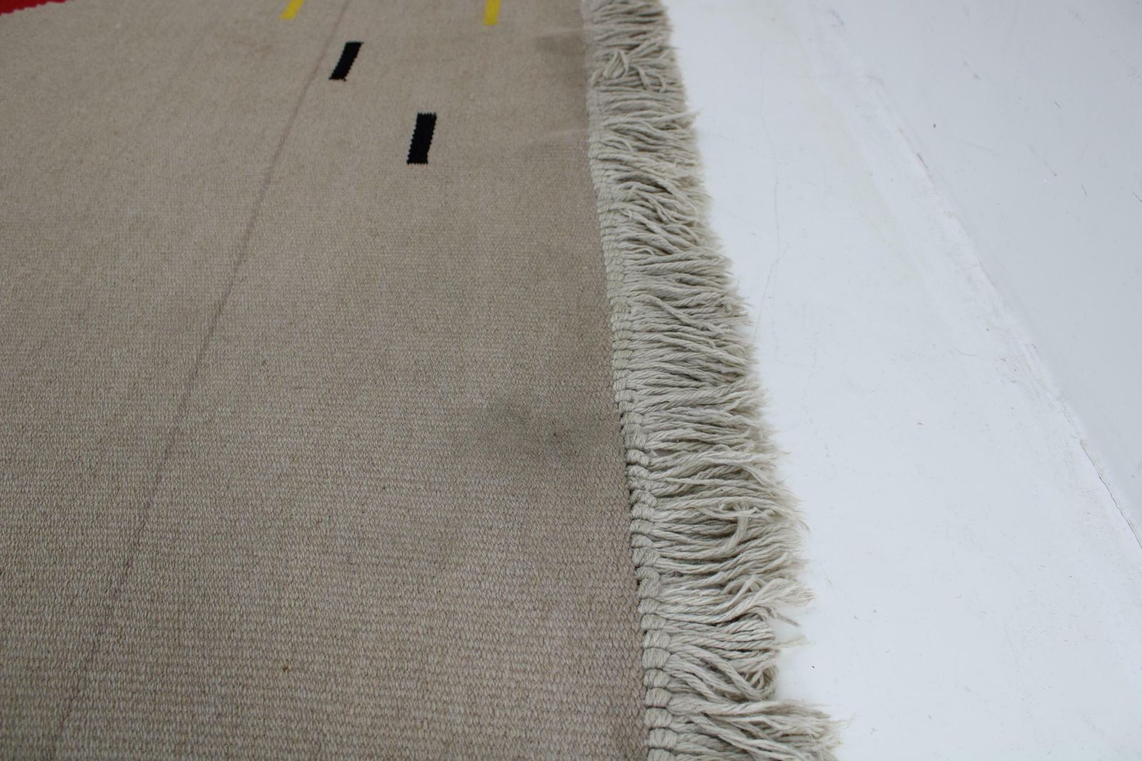 1960s Wool Abstract Rug, Czechoslovakia photo Textiles