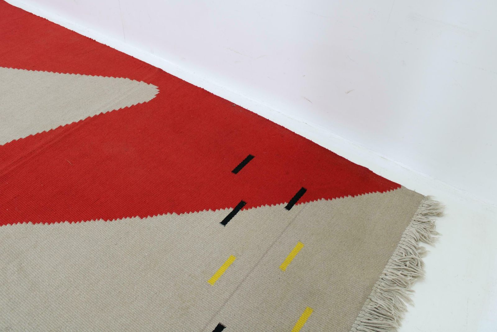1960s Wool Abstract Rug, Czechoslovakia photo buy