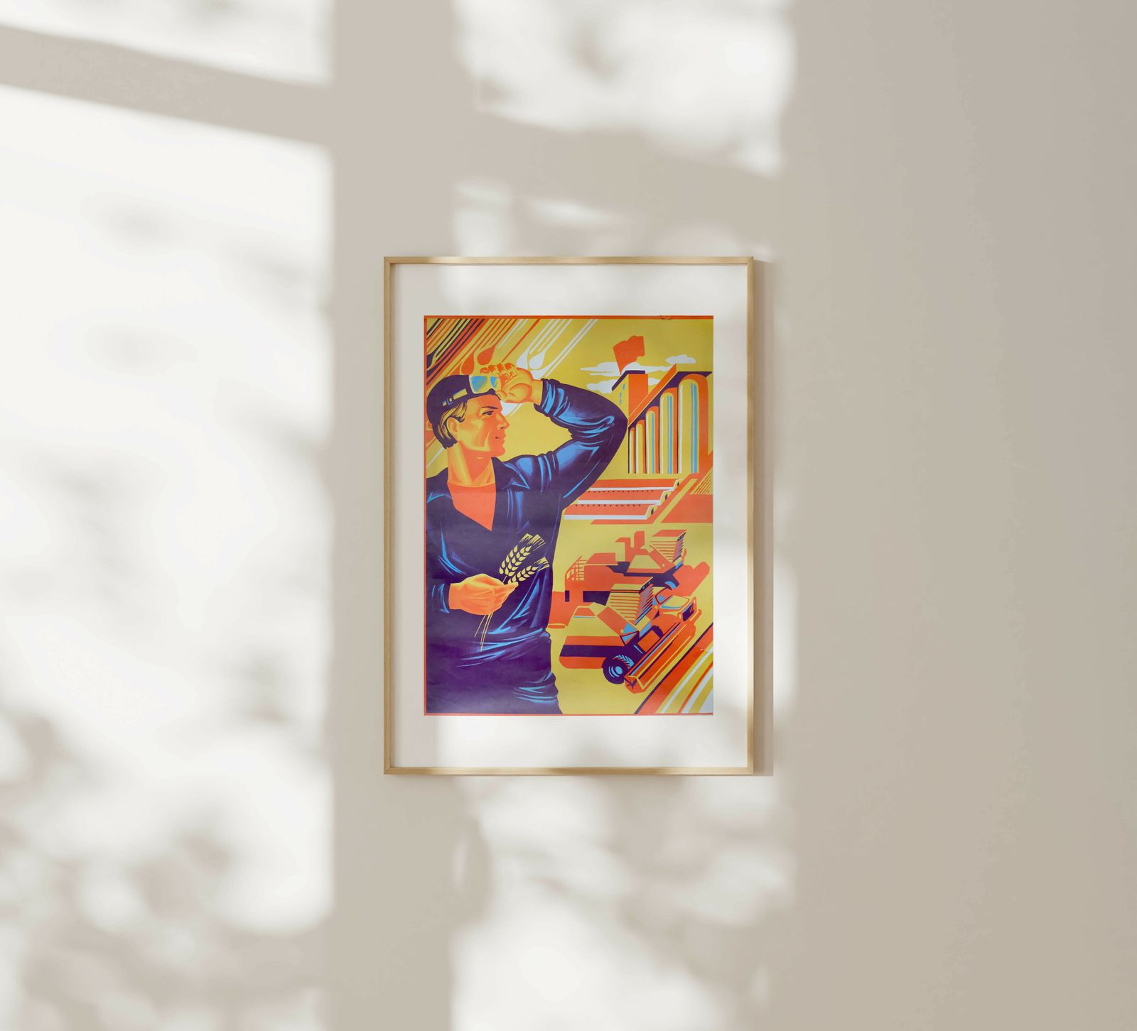 Grain Multiples For The Motherland   Original Soviet Russian Poster | 1980s photo furniture