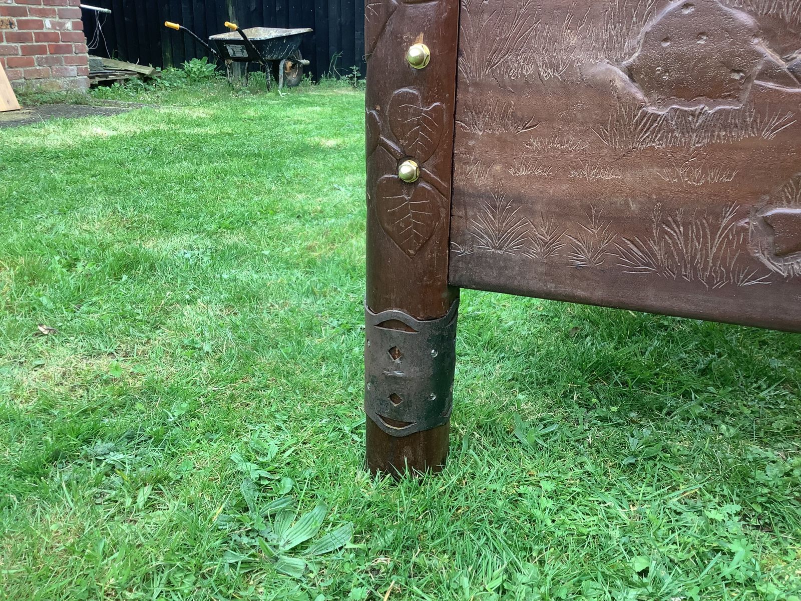 African Hand Carved Bed photo for sale
