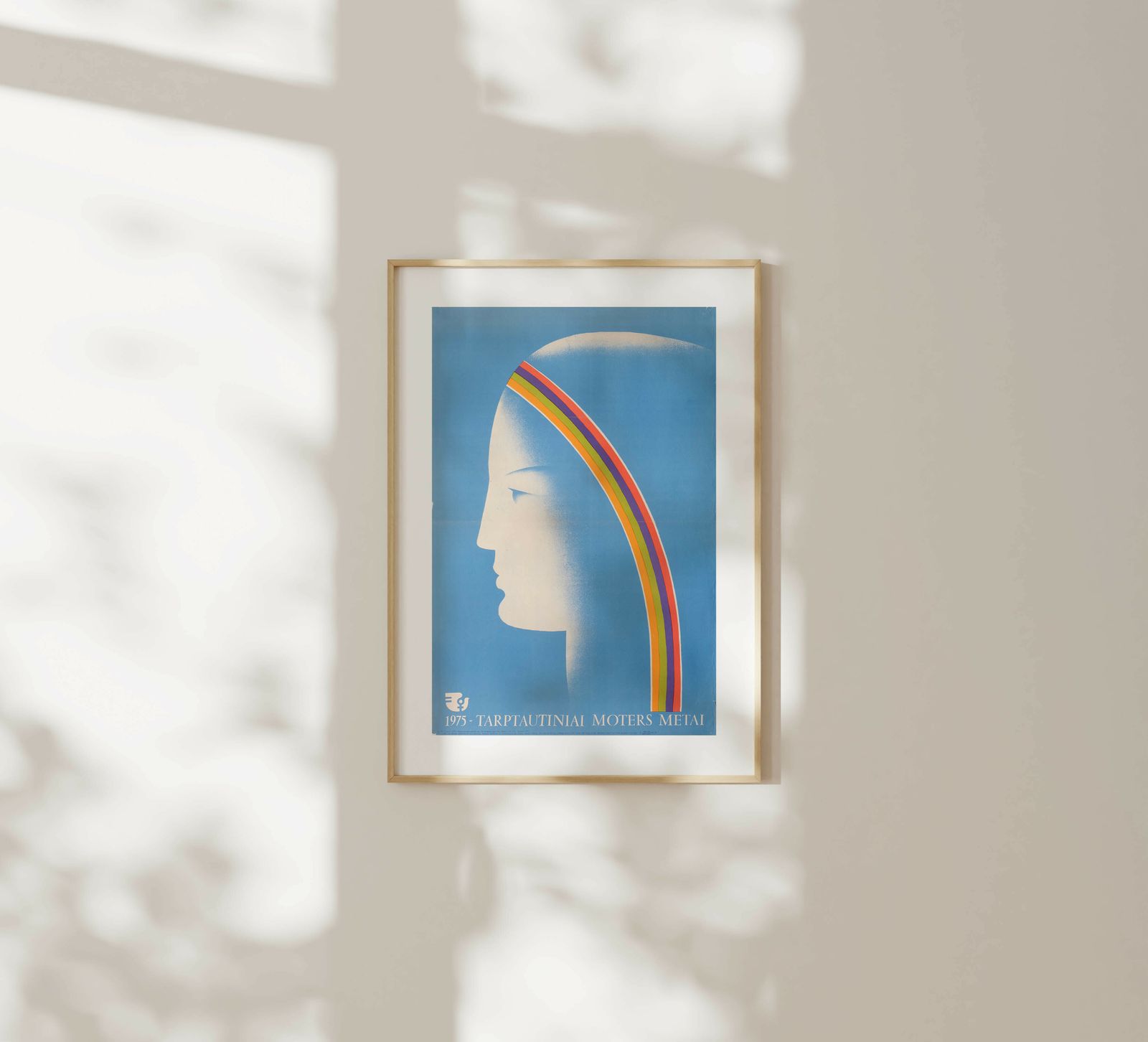 International Year Of The Women   Original Soviet Lithuanian Poster | 1975 photo furniture