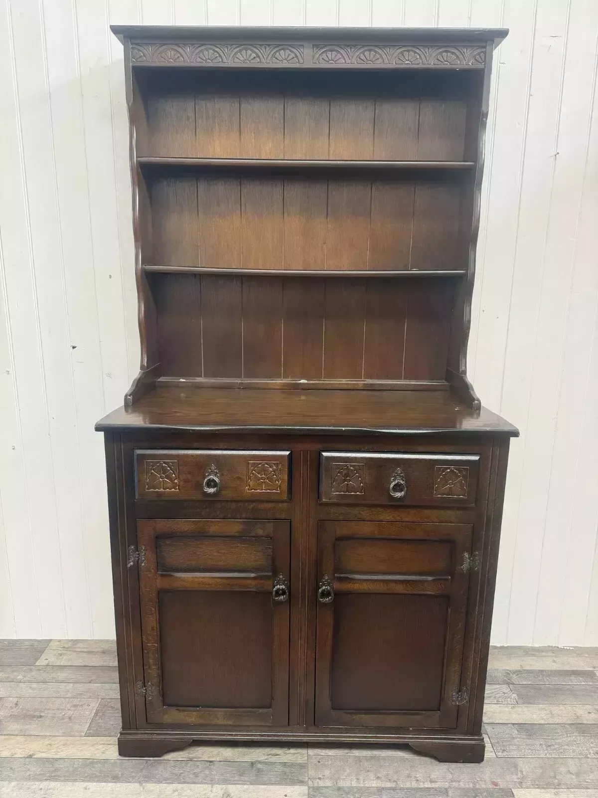 Custom Painted Upcycled Furniture Vintage Small Carved Welsh Dresser