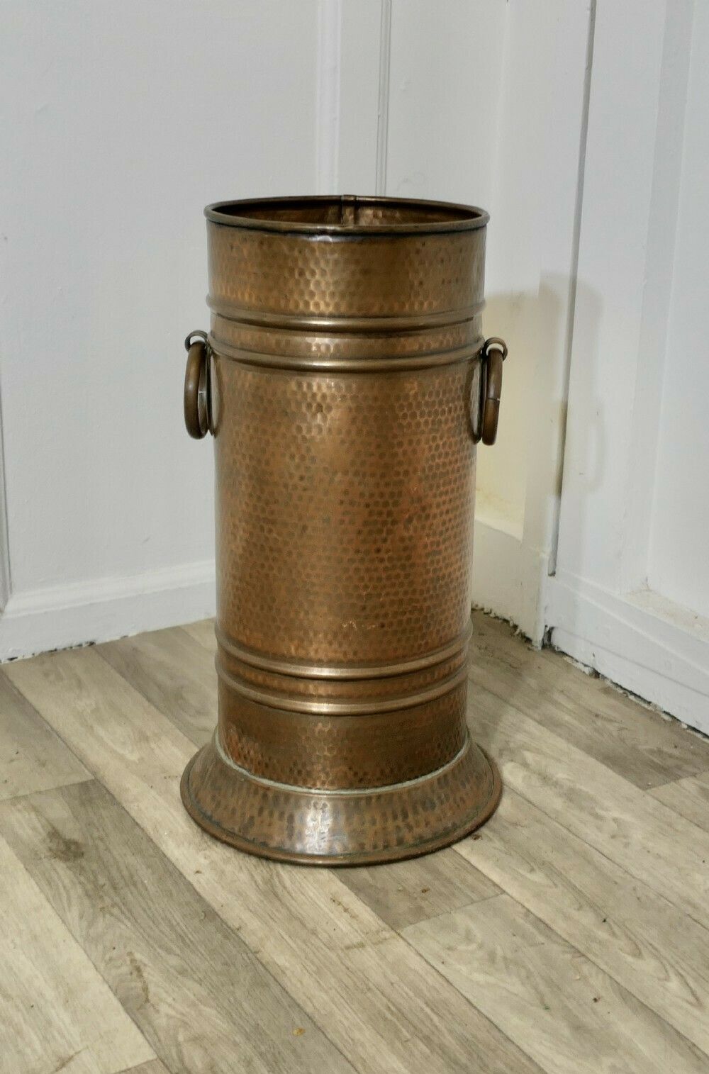 Arts And Crafts Copper Stick Stand, Umbrella Stand