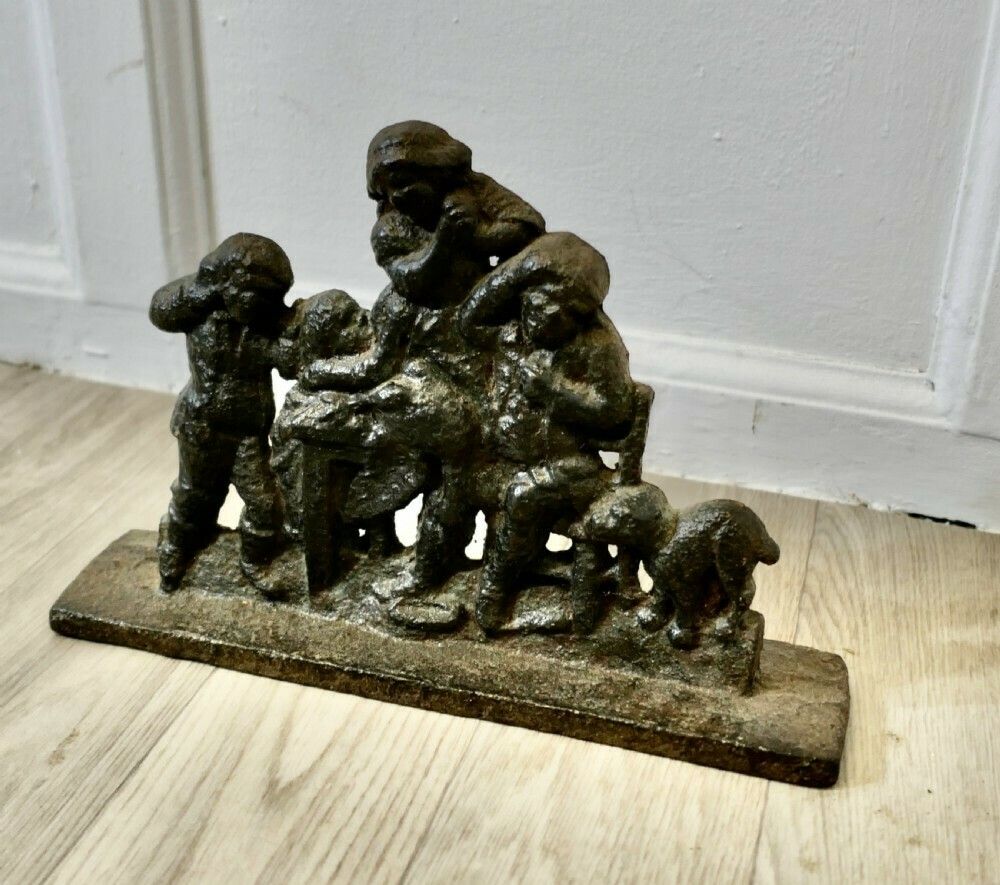 19th Century Cast Iron Door Stop, The Goose Is Dead photo for sale