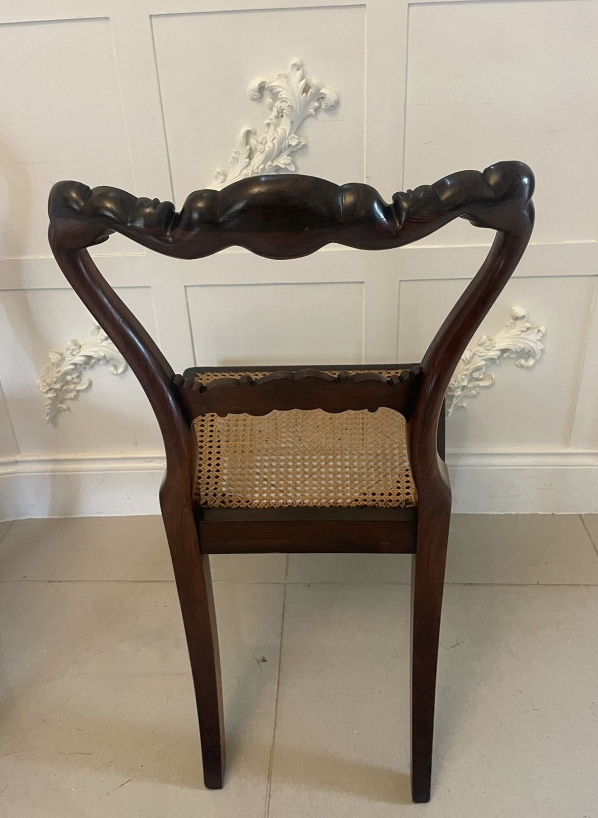 Outstanding Quality Antique 19th Century Set Of 8 Carved Rosewood Dining Chairs photo for sale