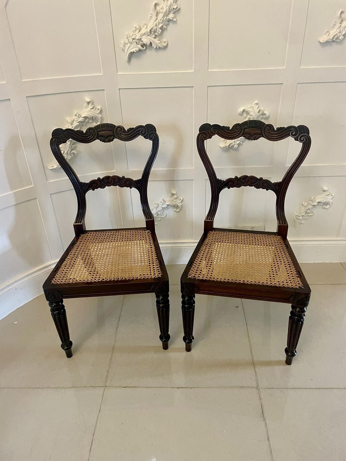 photo vinterior Outstanding Quality Antique 19th Century Set Of 8 Carved Rosewood Dining Chairs