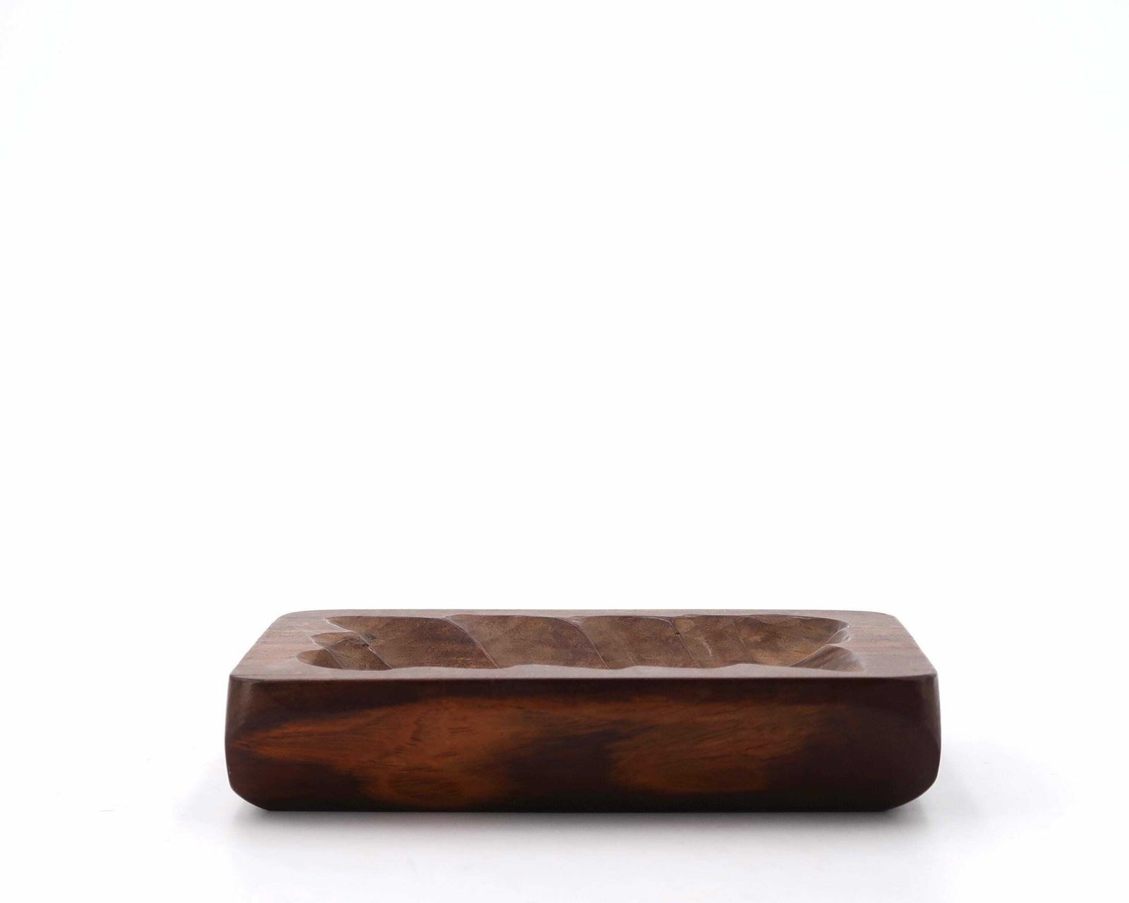 Modern Wooden Ring Dish, Gouge Cut, 1970s / Tray, Wood, Bowl, Minimalist, Brutalist photo 384.0