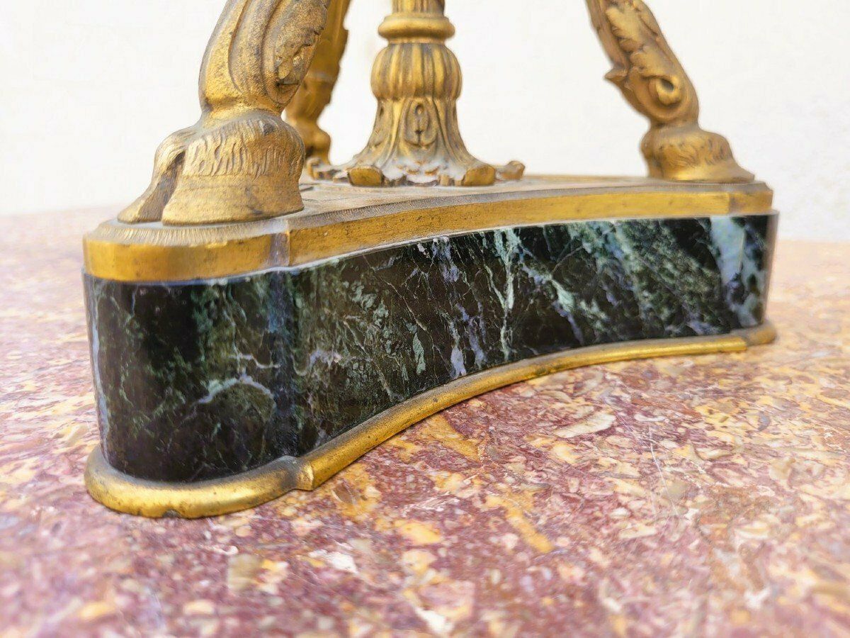 Home Decor Pair Of Marble And Bronze Cassolettes, 19th Century photo
