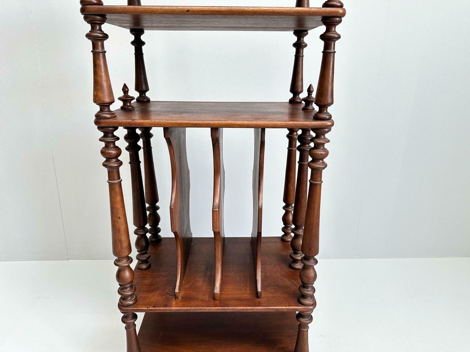Vintage Wooden Etagere On Castors, Music Stand, Whatnot photo Furniture