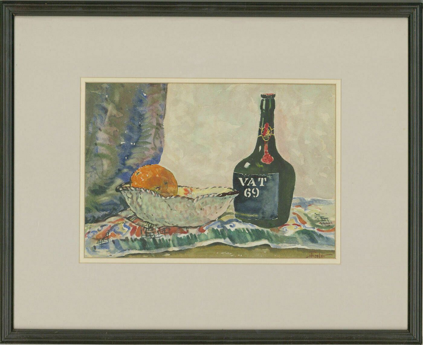 Henry E. Foster (1921 2010)   Signed & Framed 2003 Watercolour, Vat 69.