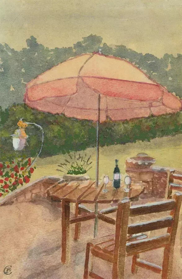 Barry Cleasby   Signed & Framed Contemporary Watercolour, Cheers photo for sale