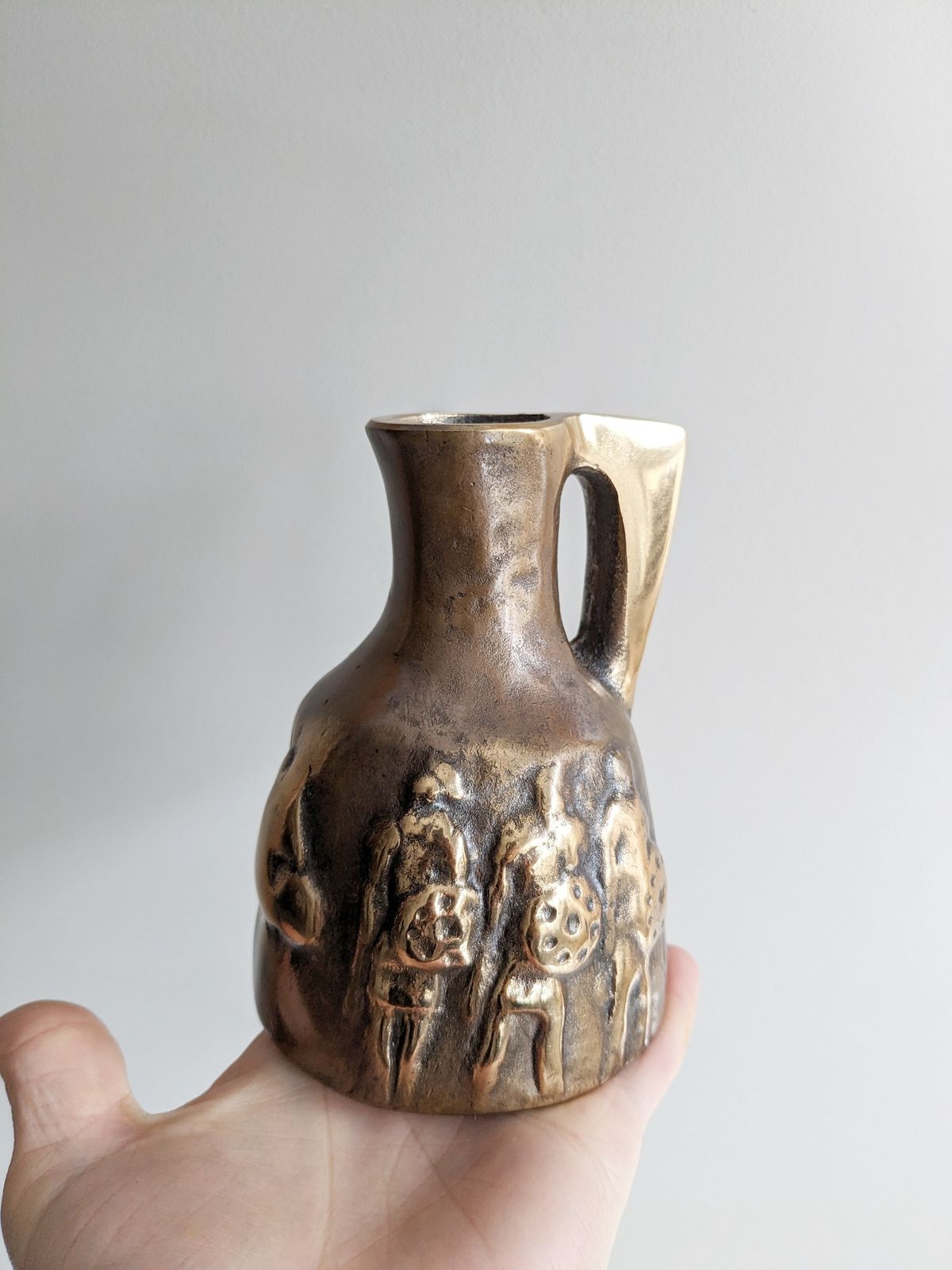 Bronze Vase In Antique Style By Horst Dalbeck photo vintage