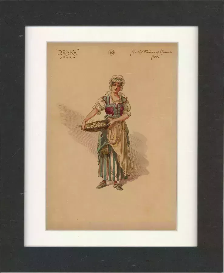 After William Charles Pitcher Ri (1858 1925)   C.1917 Watercolour, Market Woman