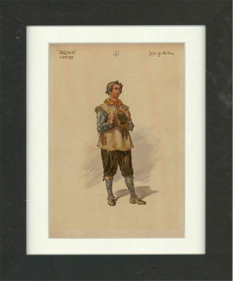 After William Charles Pitcher Ri (1858 1925)   C.1917 Watercolour, Sailor