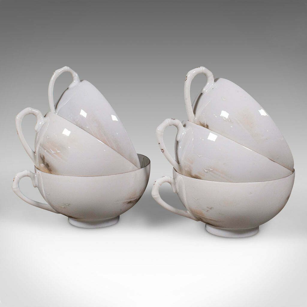 Antique Kutani Tea Service, Japanese, Porcelain, Teapot, Cup & Saucer, Victorian photo 1275.0