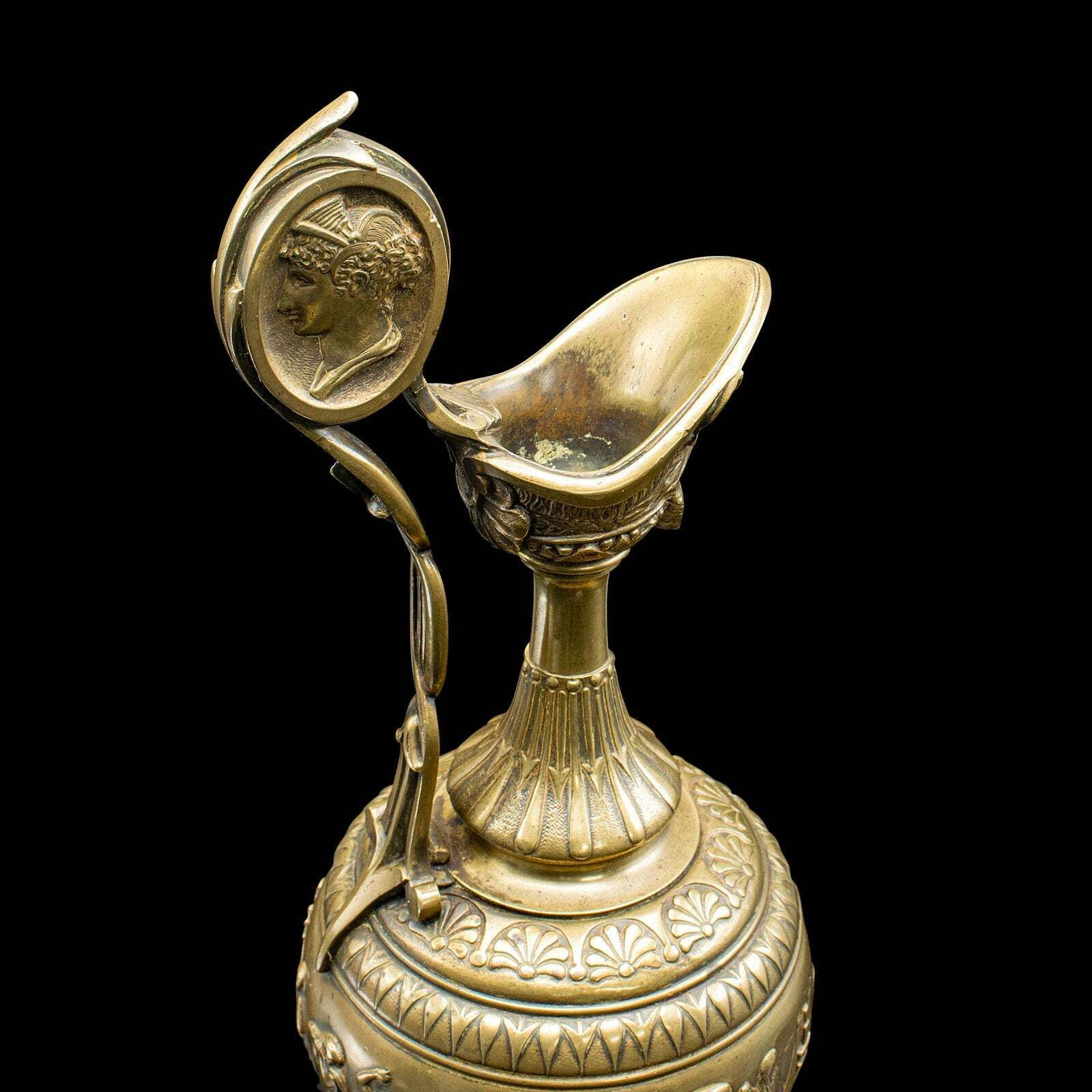 Pair Of Antique Ornamental Ewers, Italian, Bronze, Grand Tour, Victorian, C.1850 photo buy