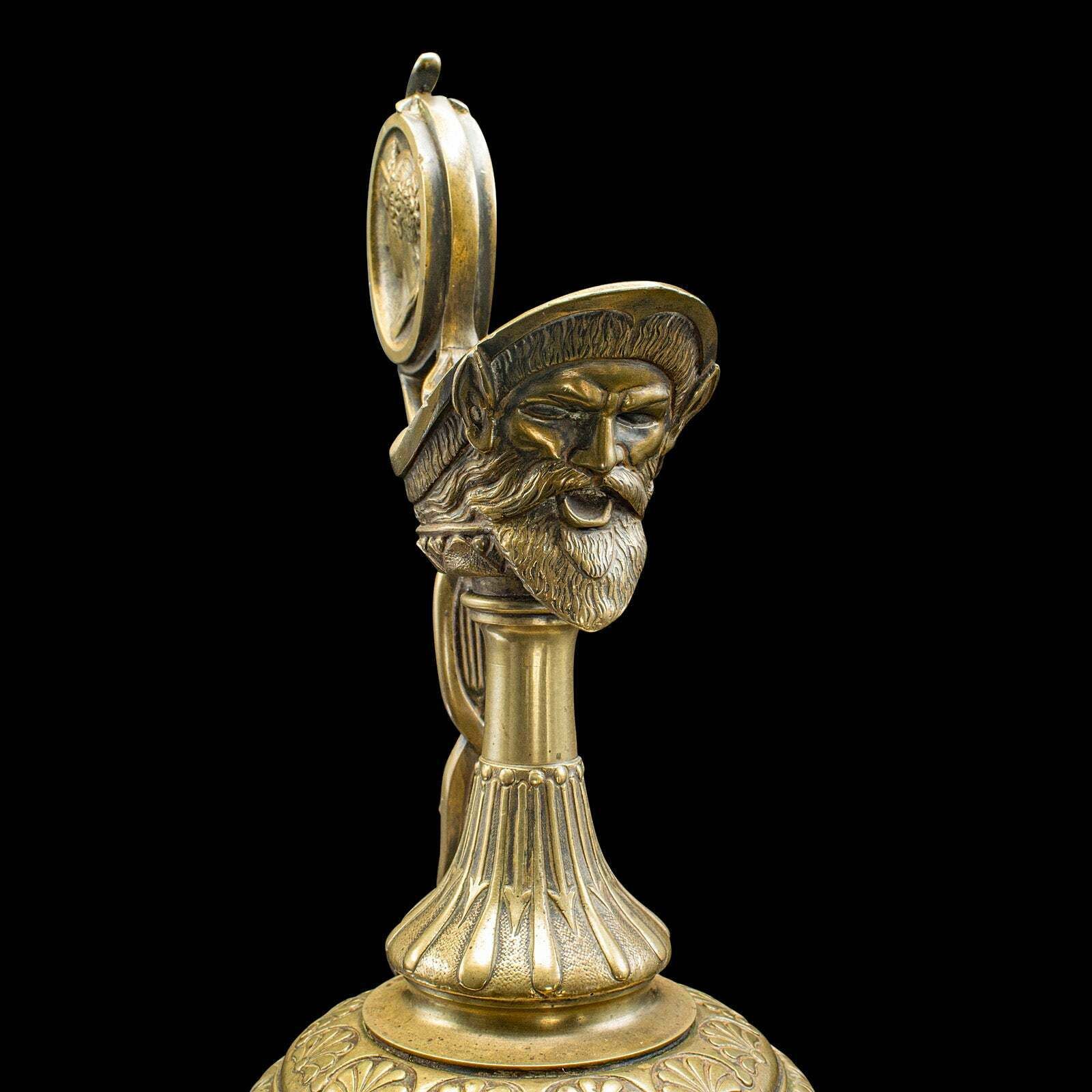 Pair Of Antique Ornamental Ewers, Italian, Bronze, Grand Tour, Victorian, C.1850 photo vintage