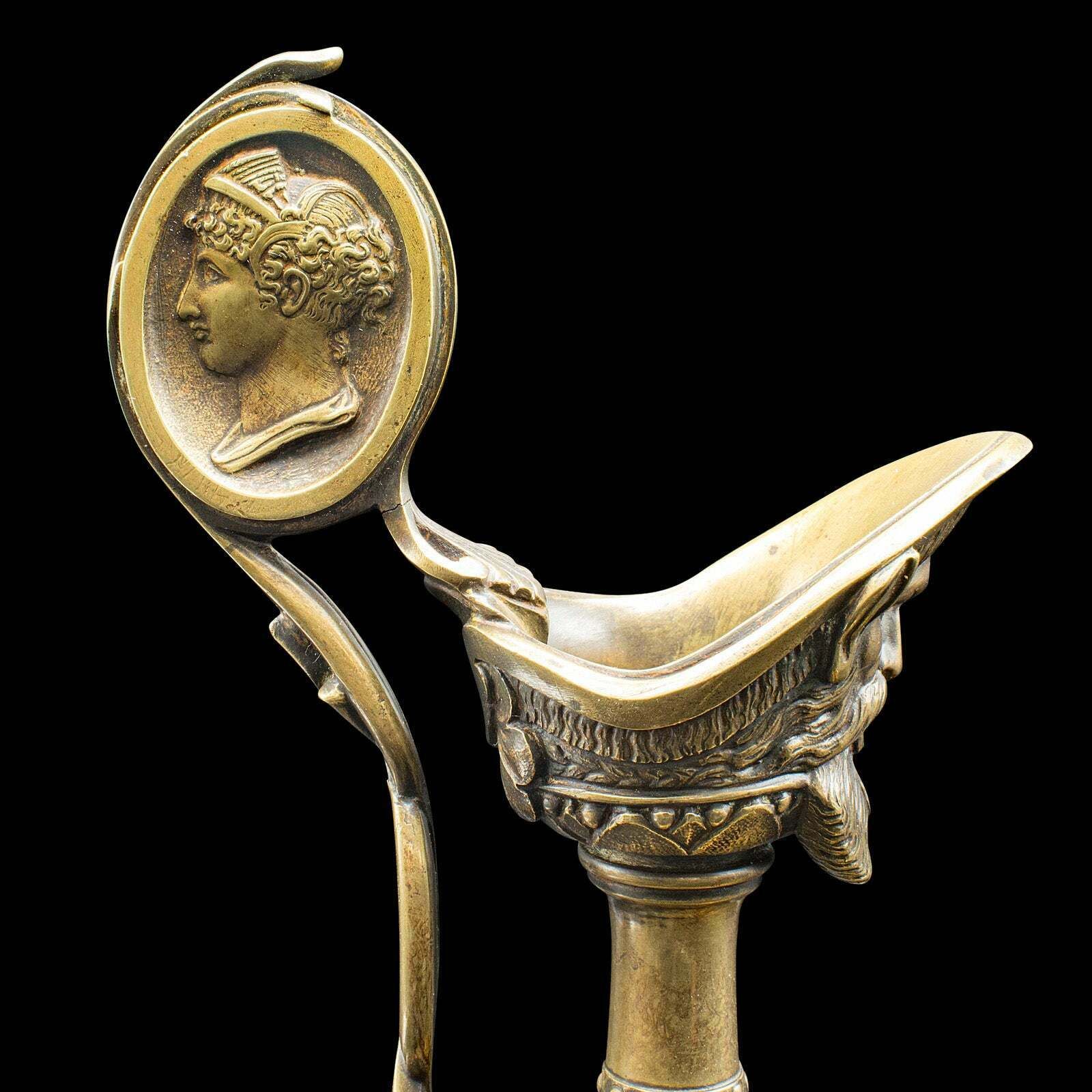 Home Decor Pair Of Antique Ornamental Ewers, Italian, Bronze, Grand Tour, Victorian, C.1850 photo