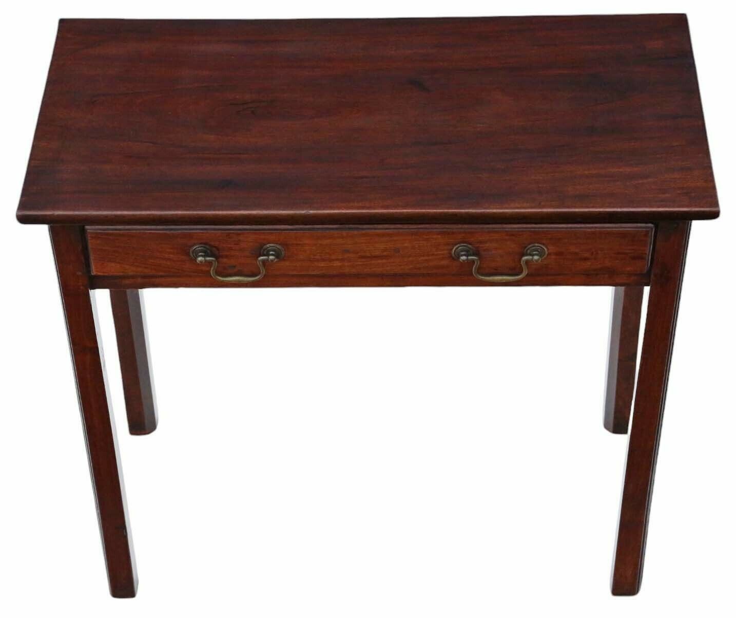 Fine Quality Antique Georgian Cuban Mahogany Writing Table   Late 18th Century Desk Side Dressing photo 1995.0