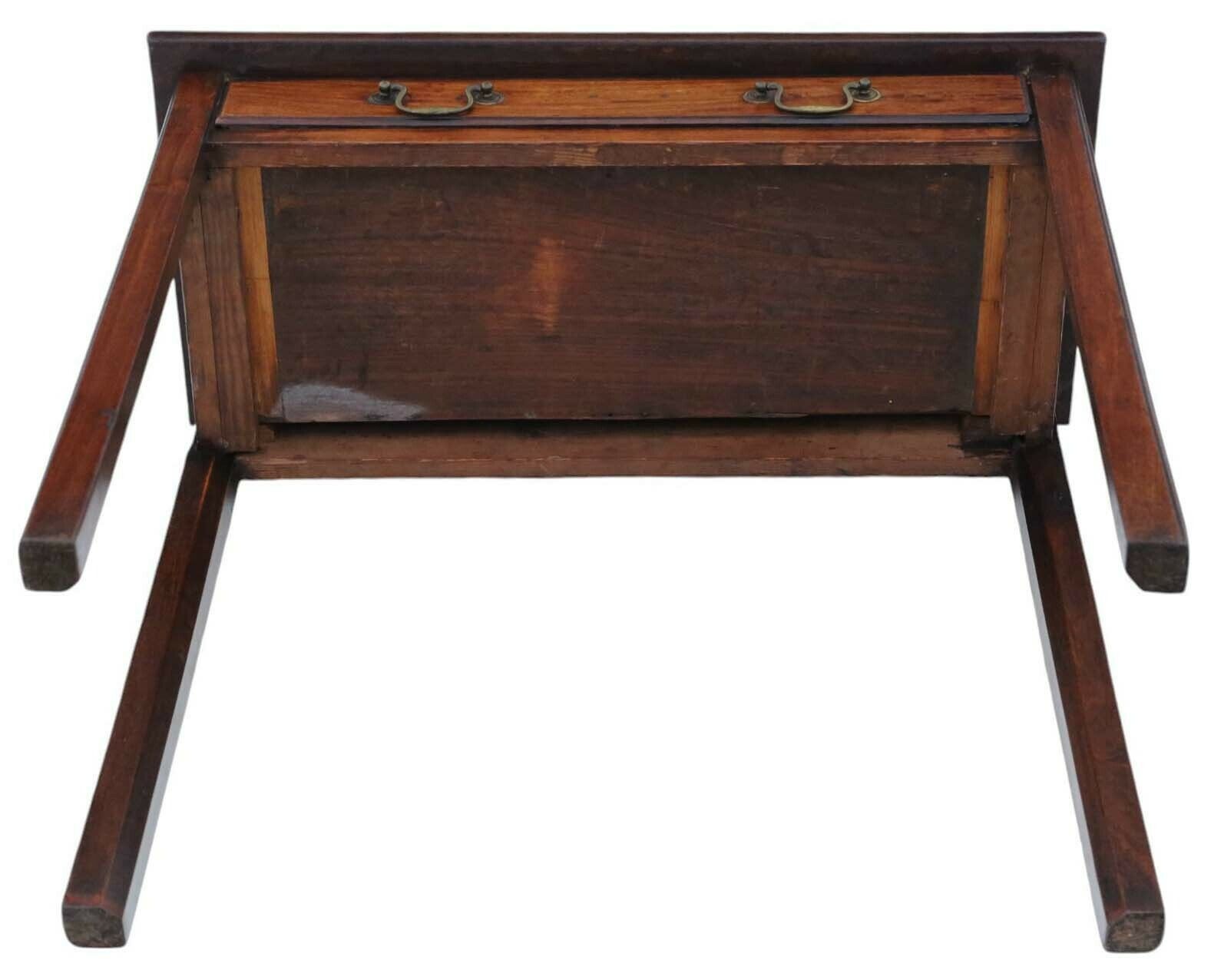 Fine Quality Antique Georgian Cuban Mahogany Writing Table   Late 18th Century Desk Side Dressing photo vintage